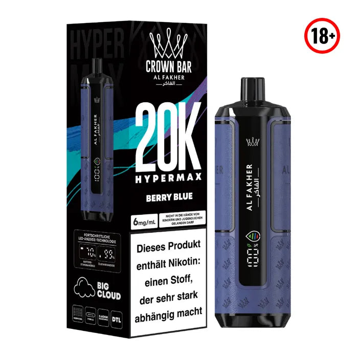 Al Fakher Big Puff Hypermax 20k Berry Blue